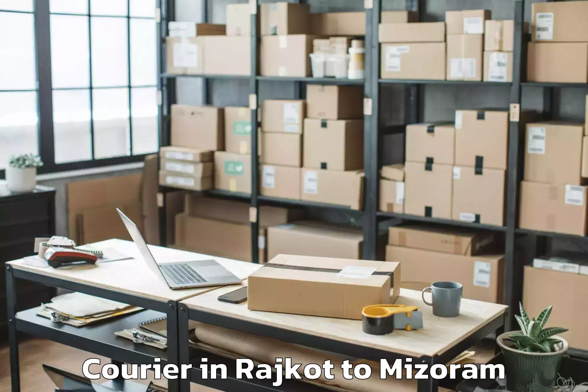 Easy Rajkot to Mamit Courier Booking